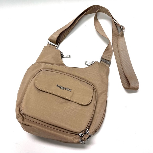 Baggallini Tan Criss Cross Bag